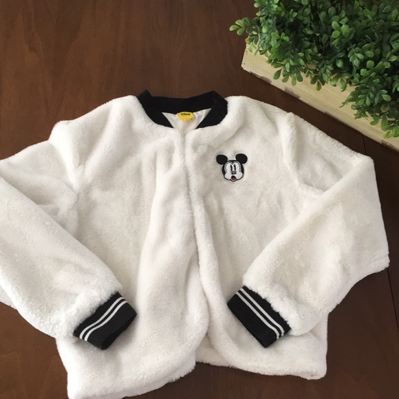 Womens Disney Mickey Mouse Faux Fur 